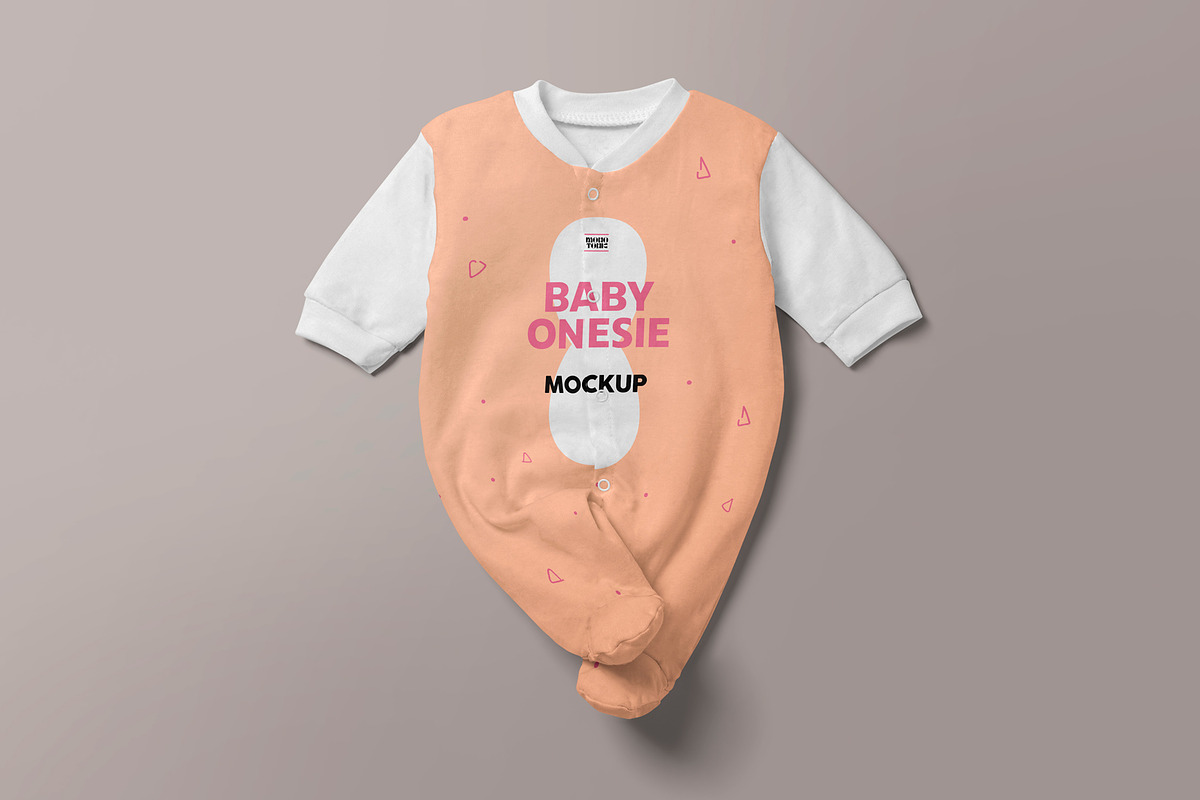 Baby Onesie Mockup, a Product Mockup by MockupCraft (Photo 3 of 7)