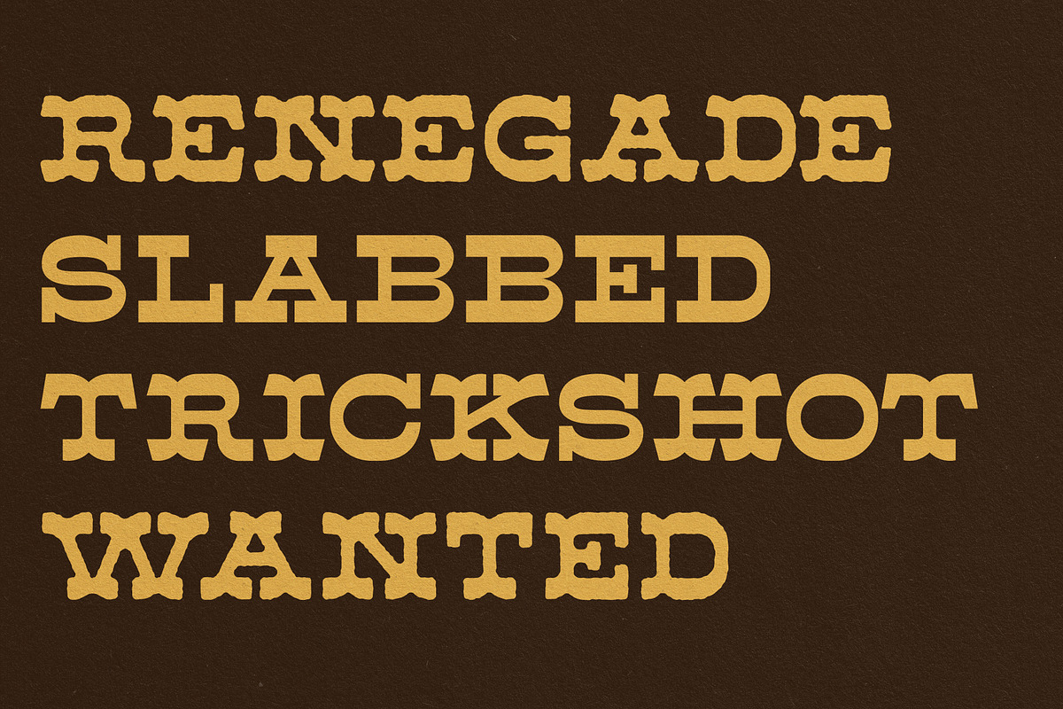 Ripshot Slab Serif Font preview 2
