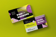Gradient Geometric Business Card, a Business Card Template by graphicook (Thumbnail 2 of 3)