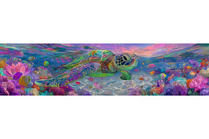 A thriving coral reef abounds with, a Nature Photo by ZinetroN
