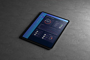 Premium iPad Pro Mockup Pack 6 views, an iPad Mockup by Illusiongraphic (Thumbnail 3 of 16)