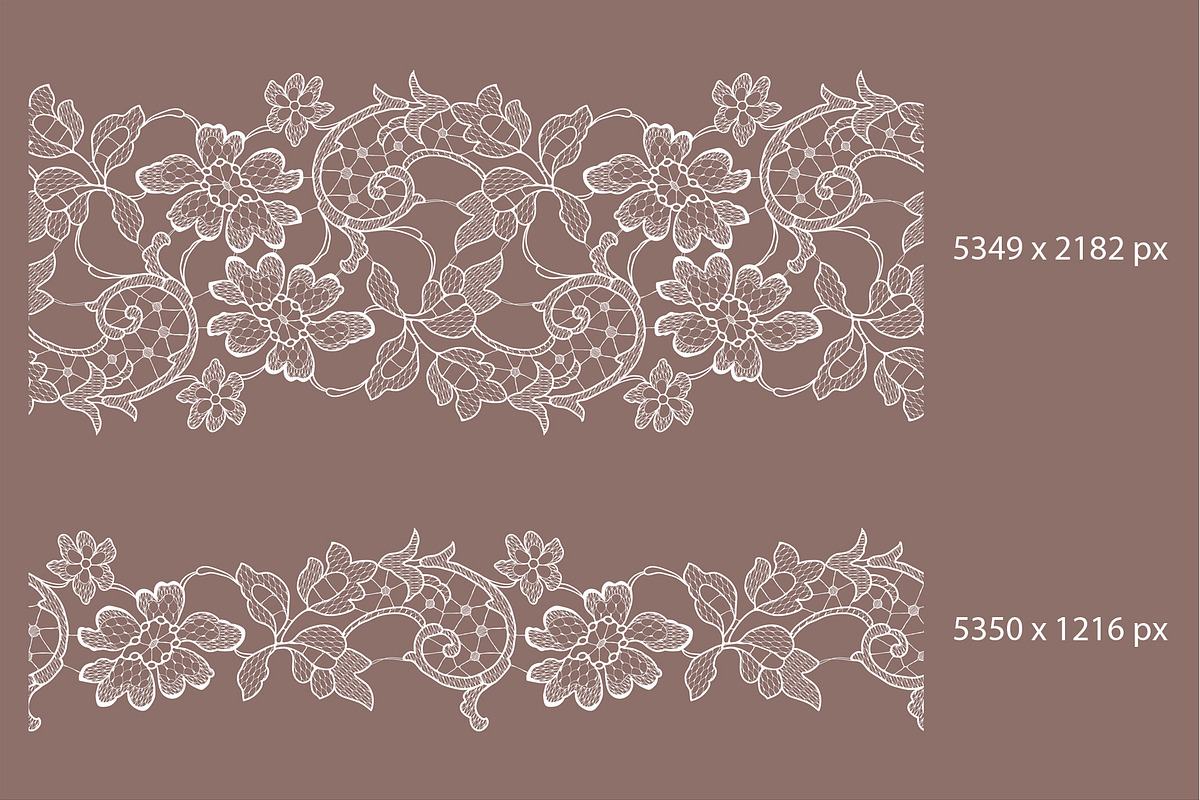Lace frames, ribbons, cliparts., a Pattern Graphic by Ajuga (Photo 7 of 9)