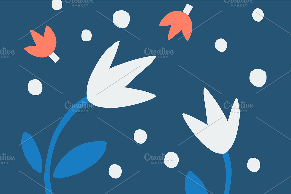 Winter Patterns Set, a Decorative Illustration by DikayaMiau (Photo 4 of 10)
