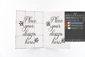 A2 Greeting Card Mockup Open Psd