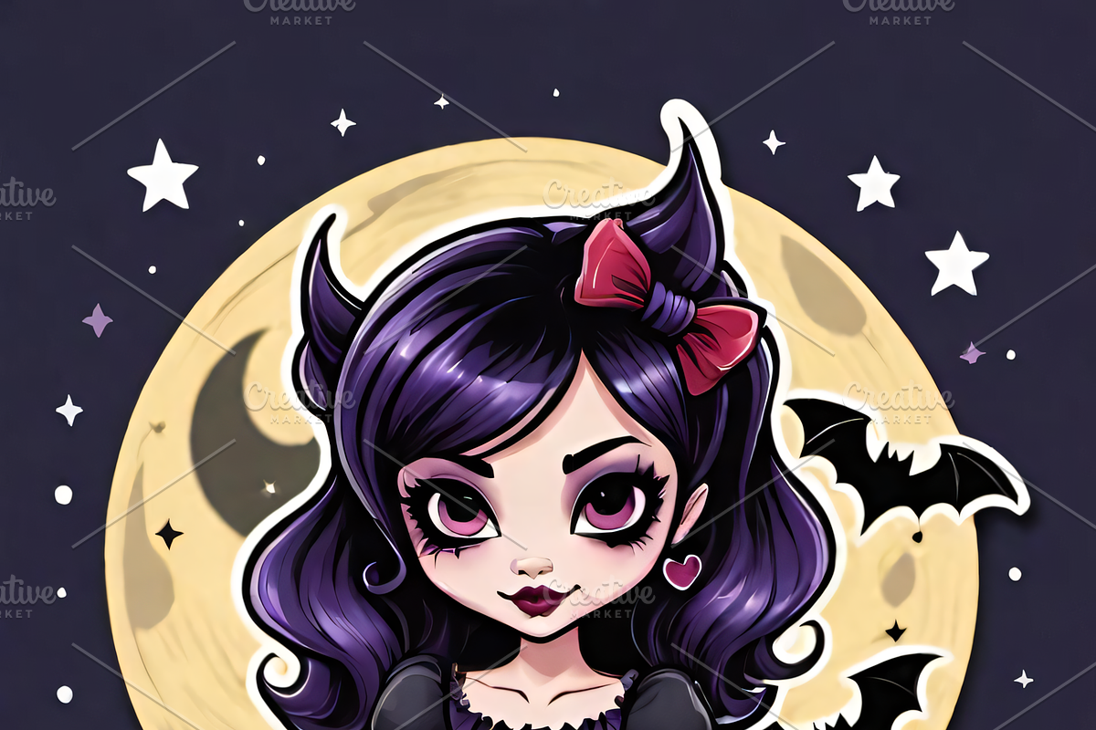 Gothic Chibi Witch Bundle, an Illustration by ETARA by Mea Hau (Photo 2 of 8)