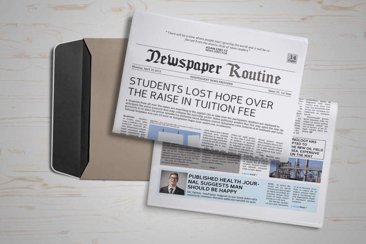 Newspaper Template News, a Magazine Template by GreenDesign (Photo 5 of 5)