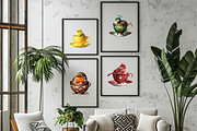BIRDS IN TEACUP CLIPART PACK, an Animal Illustration by Daring Digies (Thumbnail 6 of 7)