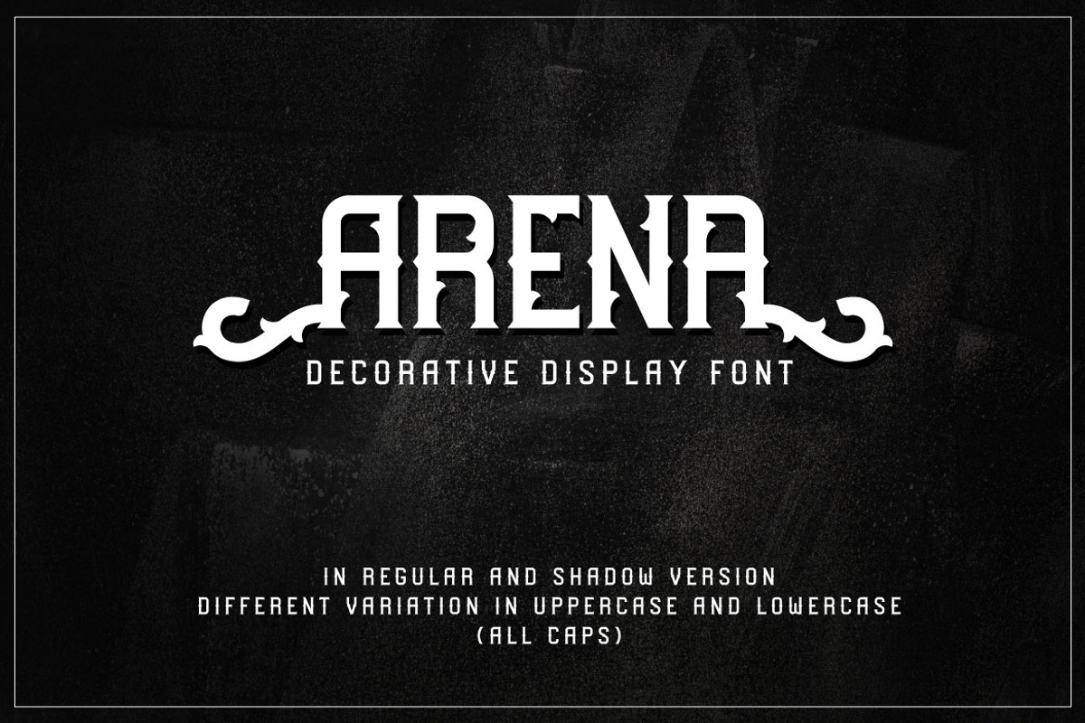Arena - Decorative Display Font, a Blackletter Font by Mightyfire (Photo 1 of 3)