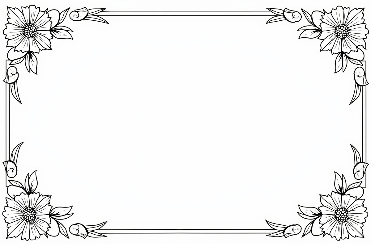 Elegant Floral Border Vector, an Illustration by BIPLOB EXPERT (Photo 9 of 9)