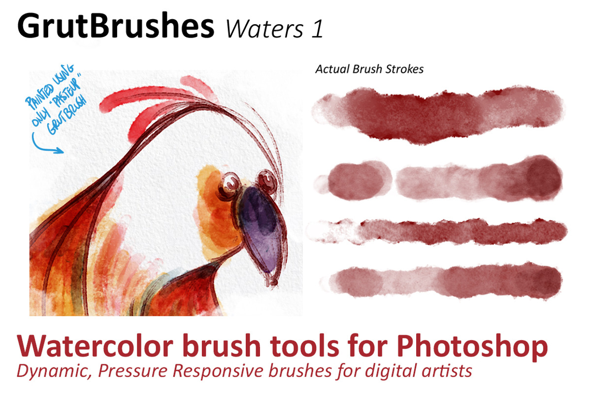 Waters 1 Photoshop Watercolor Tools preview 6
