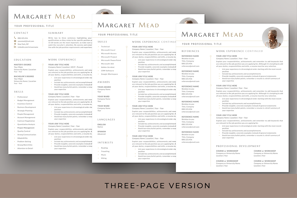 Modern Resume & Cover Letter - Word, a Resume Template by Resume Bureau (Photo 4 of 6)