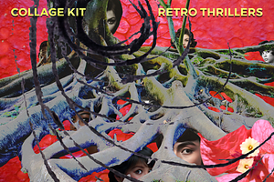 Retro Thrillers Collage Kit