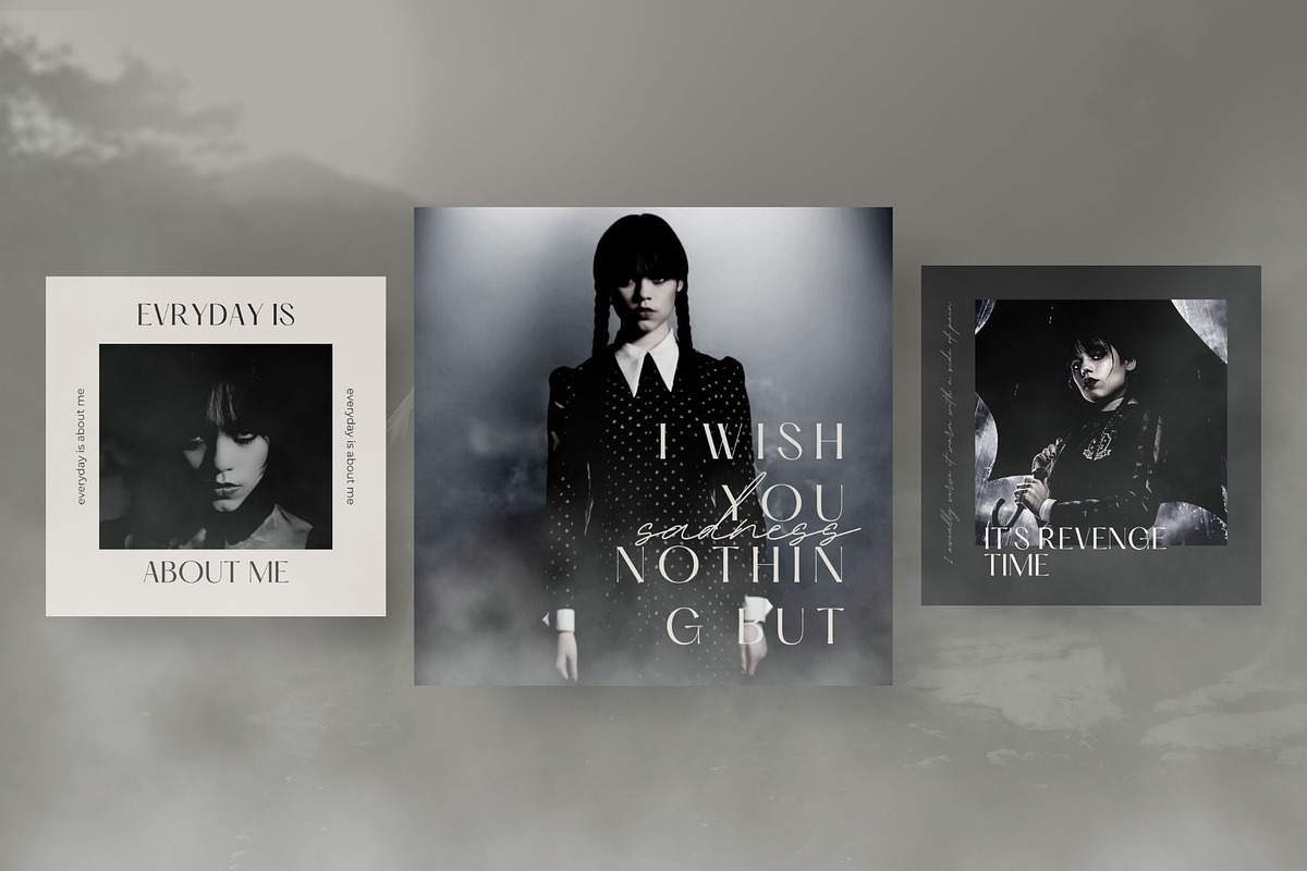 Wednesday ADDAMS Instagram CANVA preview 3
