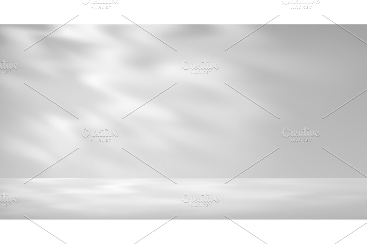 White empty room bg, a Decorative Illustration by Vector Tradition
