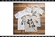 SVG cartoon big set of cute doodle, an Animal Illustration by SketchArtStudio (Thumbnail 3 of 3)