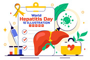 10 World Hepatitis Day Illustration, a Healthcare Illustration by denayunebgt (Thumbnail 1 of 4)