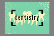 Dentistry grunge vector poster set., a Healthcare Illustration by PoPaShop (Thumbnail 6 of 8)