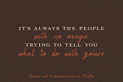 Romero & Misterio - Vintage Font Duo, a Handwritten Font by Florflai (Thumbnail 5 of 6)