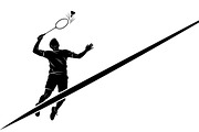 Badminton Smash Silhouettes, an Illustration by Amazin_art (Thumbnail 25 of 31)