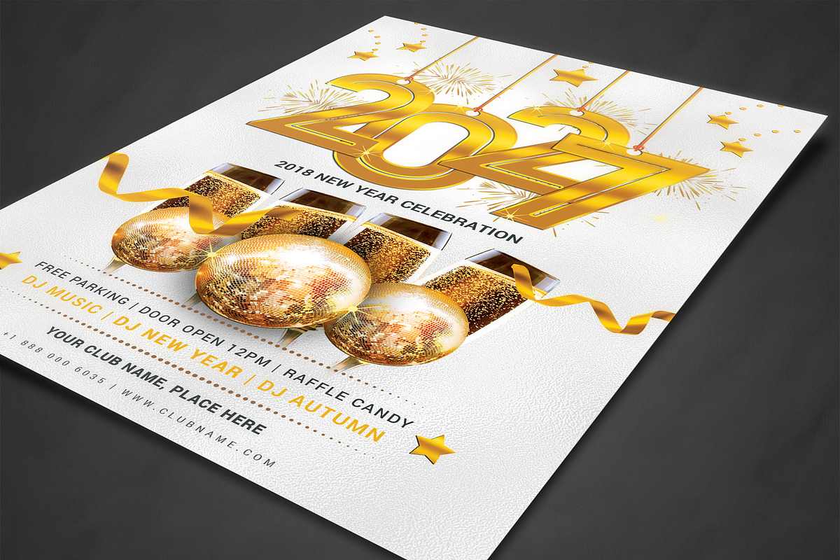New Year Flyer, a Flyer Template by AfzaalGraphics (Photo 2 of 4)