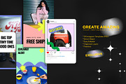 Pop-Vsual Instagram Template | PSD, a Social Media Template by Azruca (Thumbnail 4 of 6)