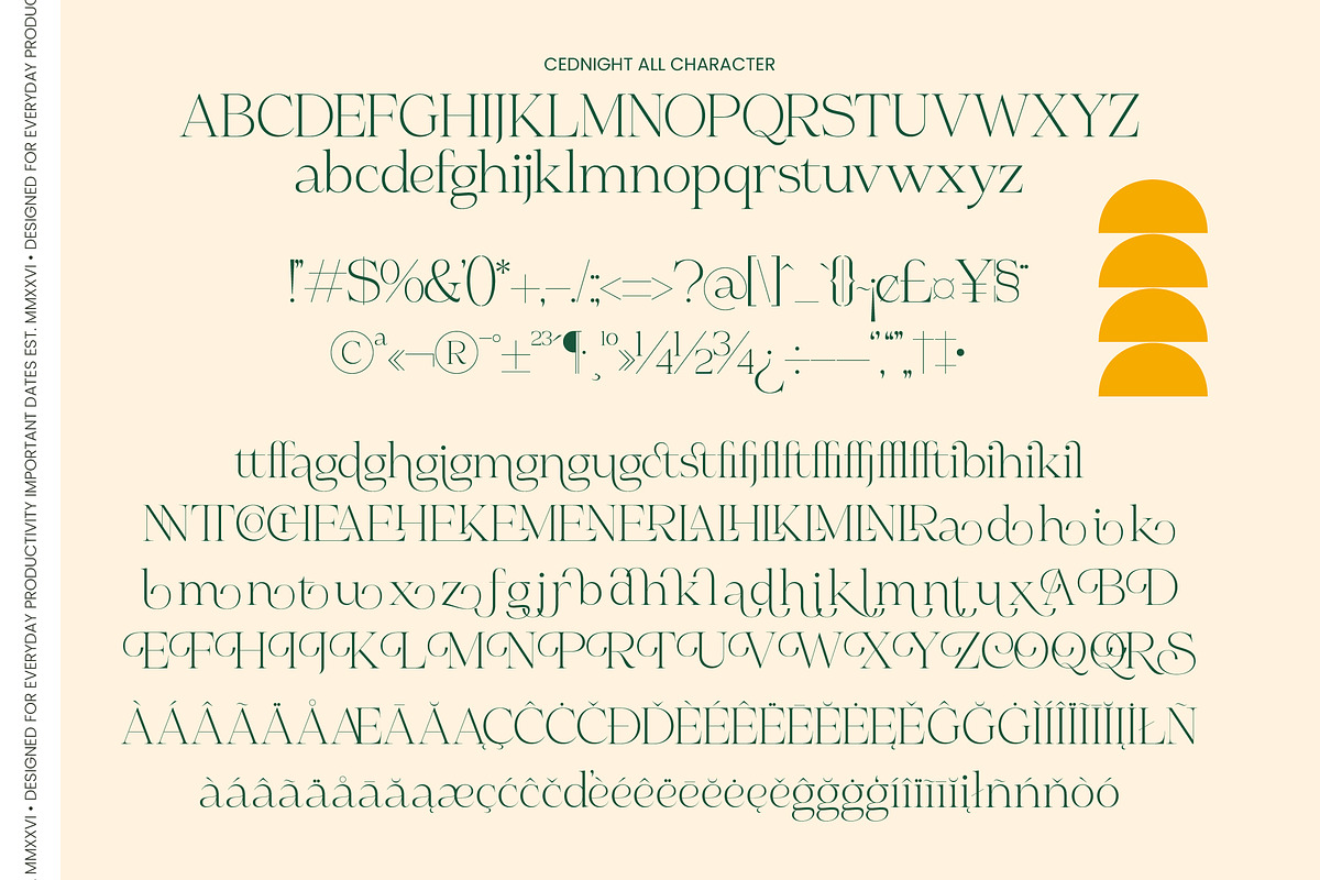 Cednight High-Contrast Modern Serif, a Serif Font by timelesstype.co (Photo 10 of 10)