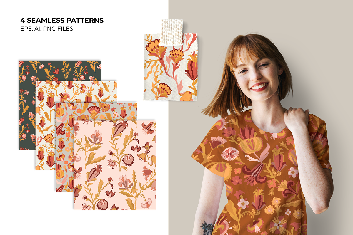 Floral Patterns Vector Clipart PNG, a Pattern Graphic by ARTMIRU (Photo 10 of 15)