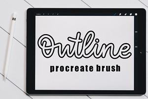 Outline Brush for Procreate