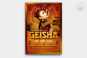 Geisha Night Flyer Template V3, a Flyer Template by ThatsDesignArt (Thumbnail 1 of 7)