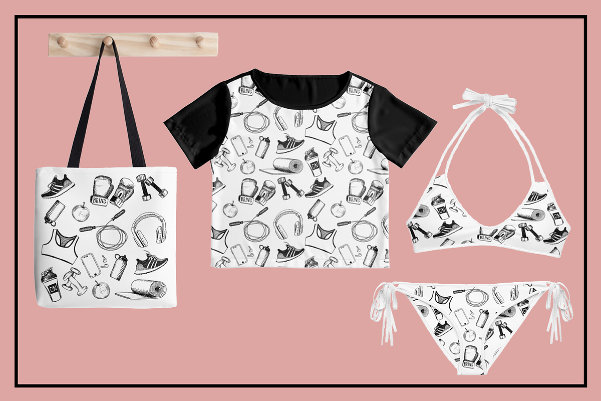 Fit Girl hand drawn clip art, a Graphic by Stylus & Bloom (Photo 6 of 6)