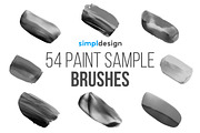 54 Paint Sample Photoshop Brushes, a Brush Add-On by SimplDesign (Thumbnail 1 of 4)