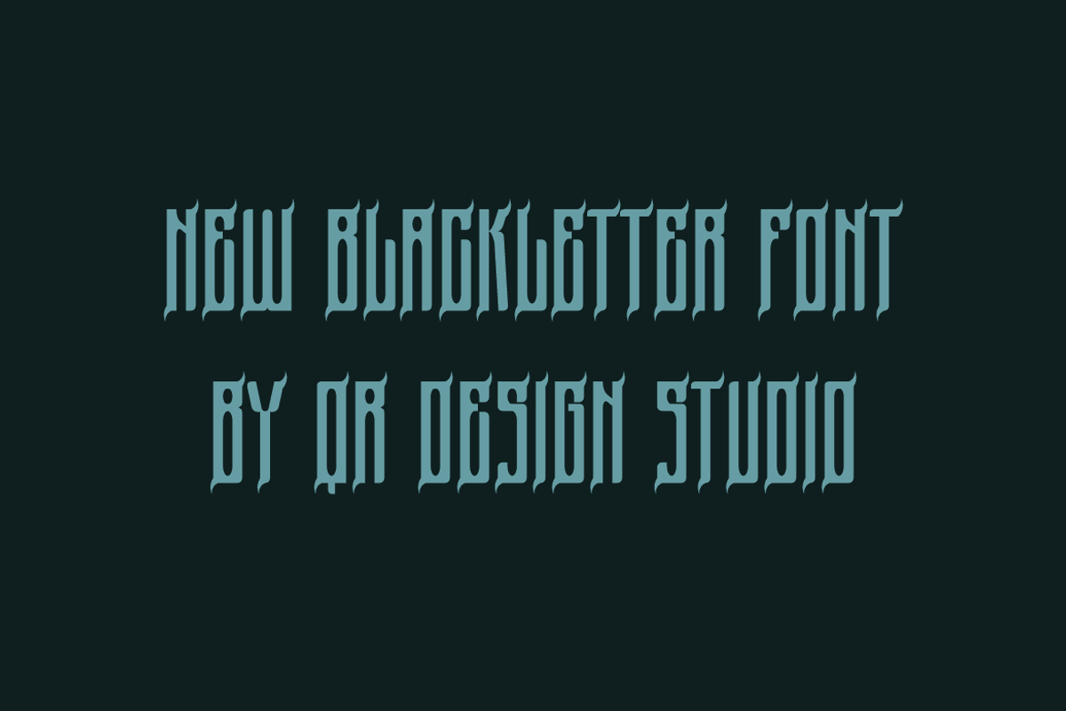 Black Gorvin, a Blackletter Font by QR Design Studio (Photo 3 of 6)