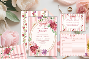 Love Shack fiancé Bridal shower, an Invitation Template by Kay Art Designs
