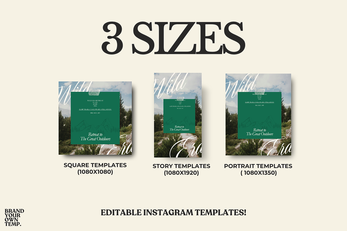 Earthy Wellness Canva Templates preview 5