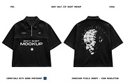 Boxy Half Zip Shirt Mockup PSD, a Shirt Mockup by Irhasalfahad (Thumbnail 1 of 4)