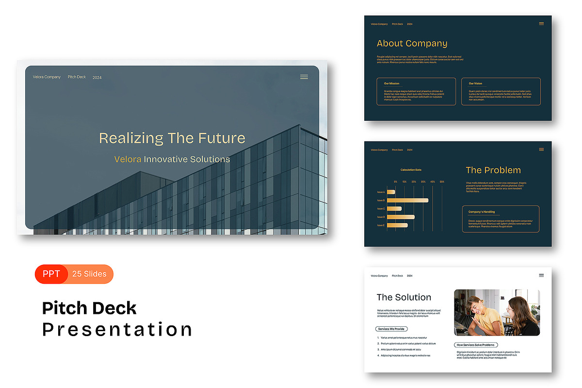 Pitch Deck Powerpoint Presentation, a Presentation Template by Siska Arista (Photo 2 of 5)