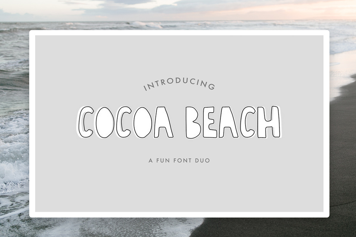 Cocoa Beach Font, a Sans Serif Font by The Besotted Co (Photo 1 of 4)
