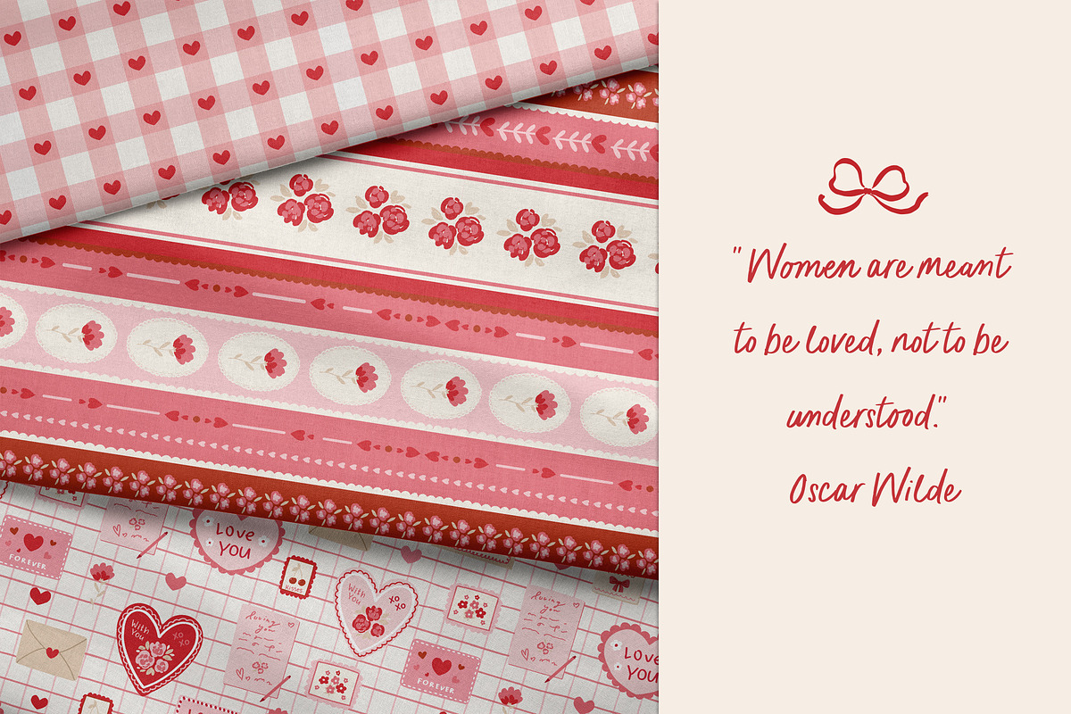 Romantic bows, frames, patterns, a Pattern Graphic by Cozy pattern shop (Photo 4 of 10)