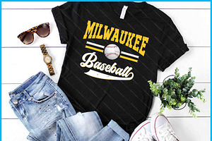 Game Day Vintage Milwaukee Baseball, a Graphic by Creativeusart
