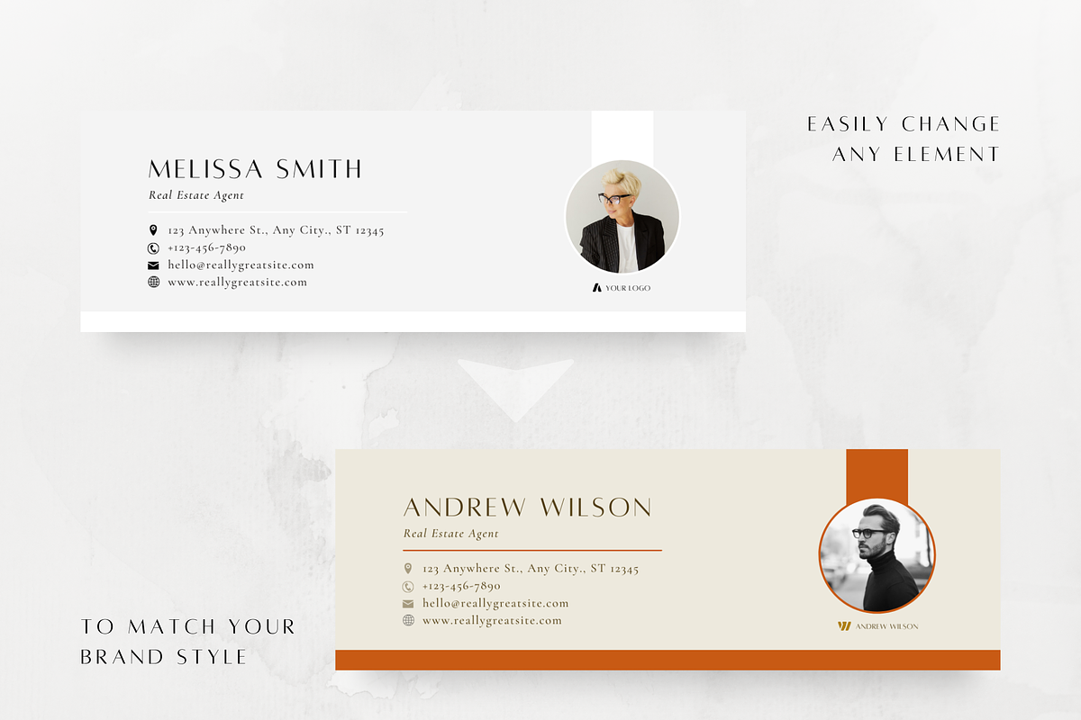 Real Estate Email Signature Template, a Marketing Template by ZoaniDesign (Photo 5 of 10)