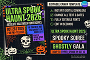 Ultra Spook Halloween Party Canva, an Invitation Template by NH graphic (Thumbnail 1 of 2)