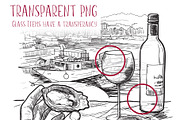 WINE SERVING DESIGN SET, a Food Illustration by AntonPix Studio (Thumbnail 3 of 3)