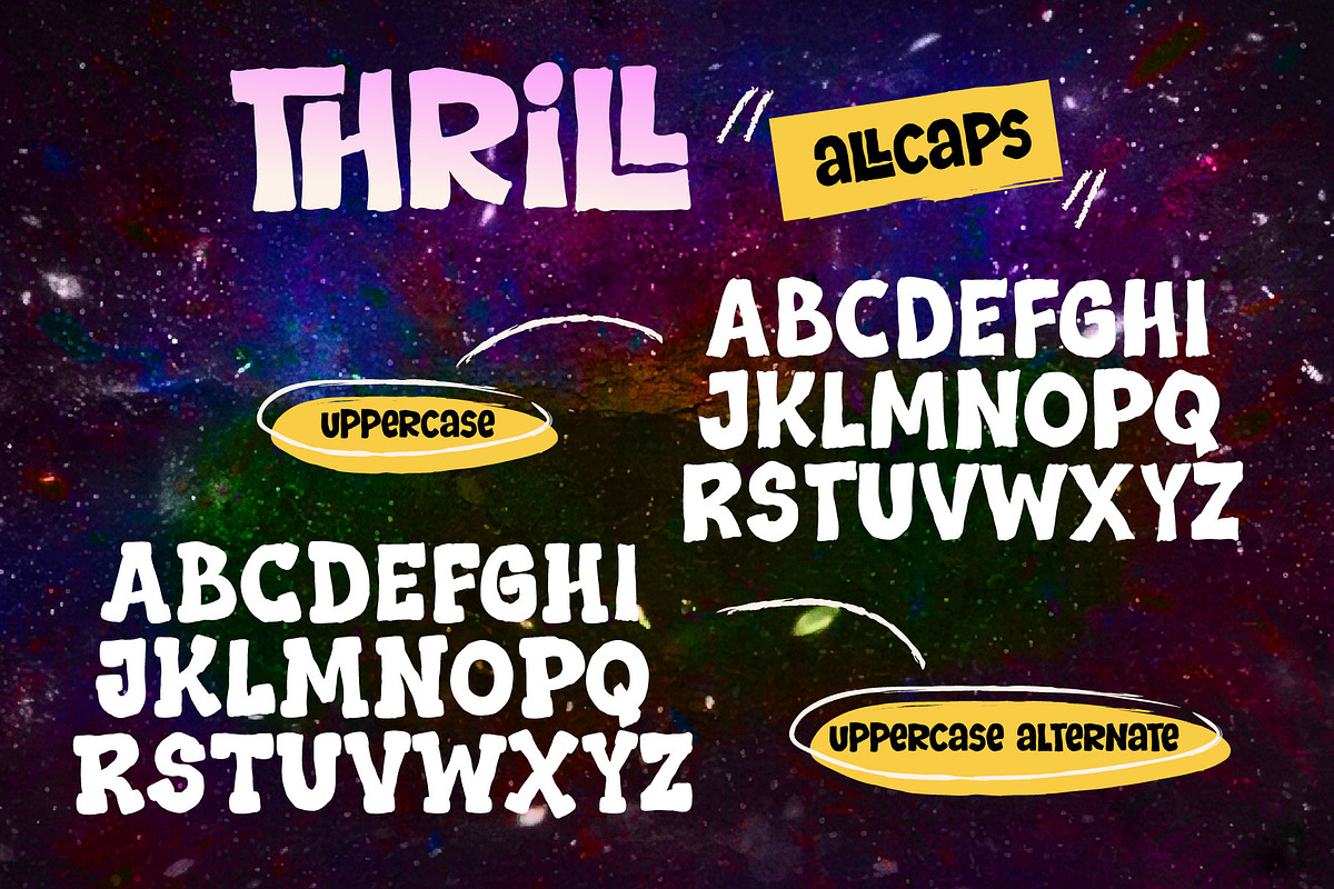 THRILL font, a Handwritten Font by KengGraphic (Photo 7 of 11)