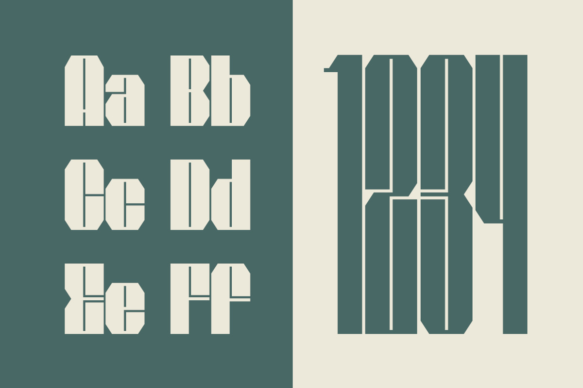 Bauhead Typeface | Font preview 3