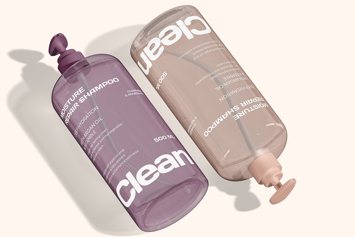 Shampoo Pump Bottle Mockup, a Packaging Mockup by Permadi Creative (Photo 4 of 5)