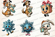 Funny Christmas  Clipart, an Illustration by DreamCafeArt (Thumbnail 2 of 8)