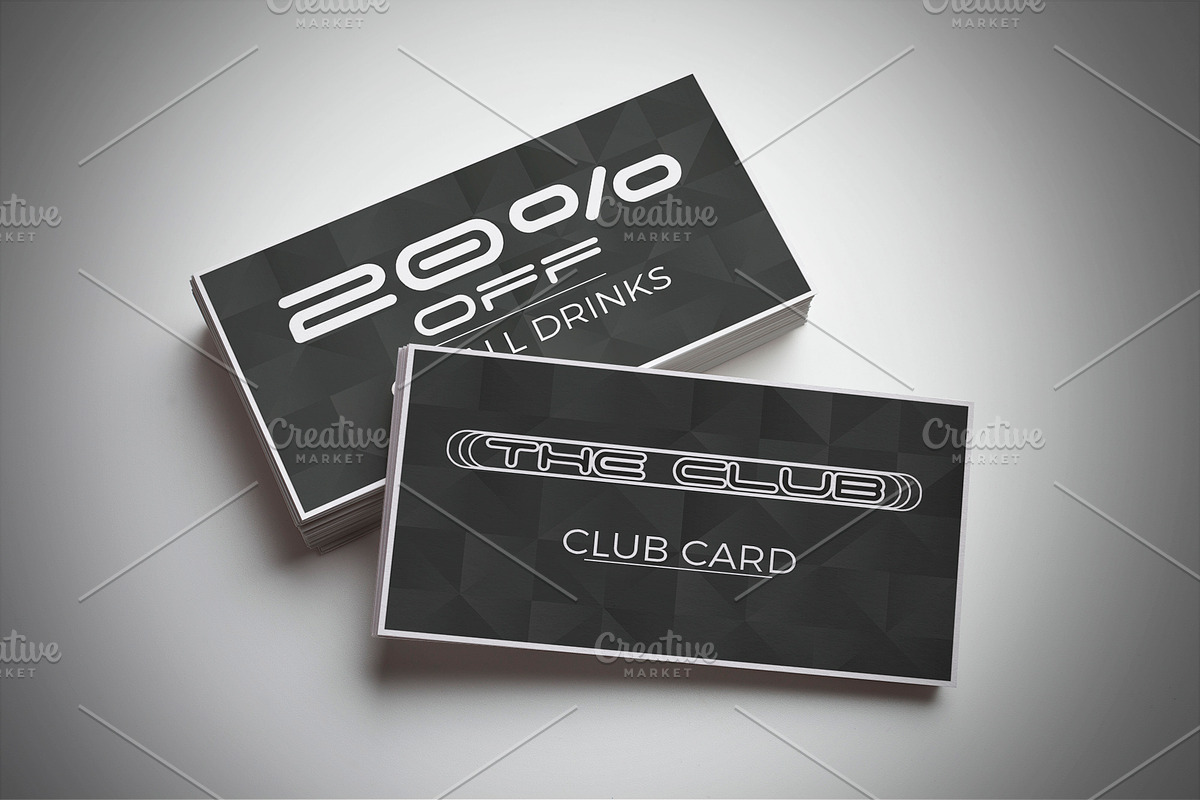 Night Bar Club Card, a Card Template by Konakchiev (Photo 1 of 3)