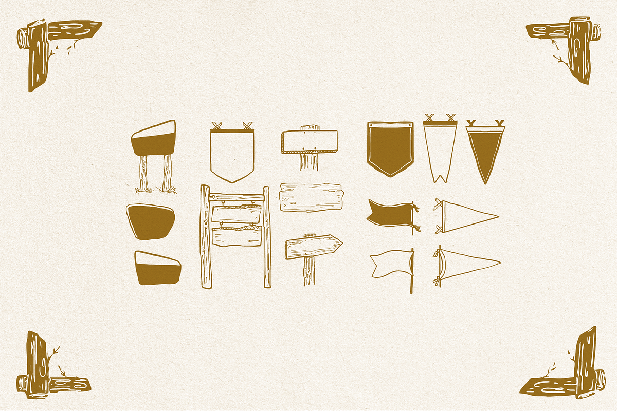 Camping Hand Drawn Illustrations, an Object Illustration by Antiquaria (Photo 12 of 14)