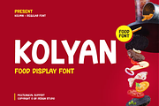 Kolyan - Food Font, a Sans Serif Font by QR Design Studio (Thumbnail 1 of 13)
