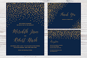 Confetti Wedding Invitation, an Invitation Template by Pixejoo (Thumbnail 1 of 4)